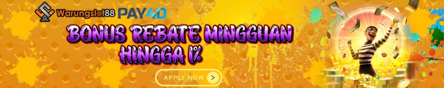 BONUS REBATE MINGGUAN 1% HANYA DI WARUNGSLOT88